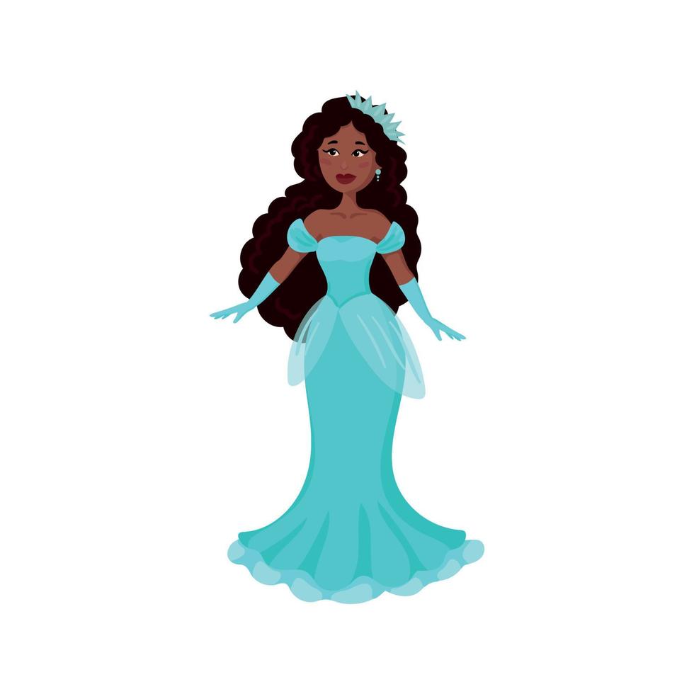 vector illustrator van tekenfilm prinsessen