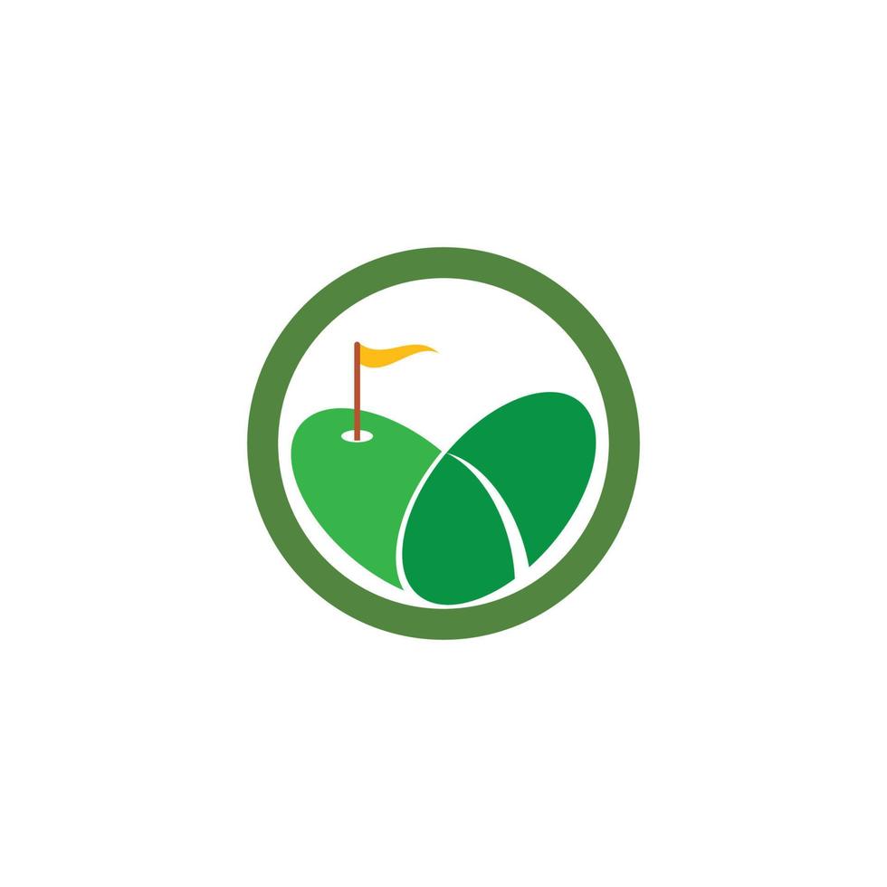 golf logo sjabloon vector