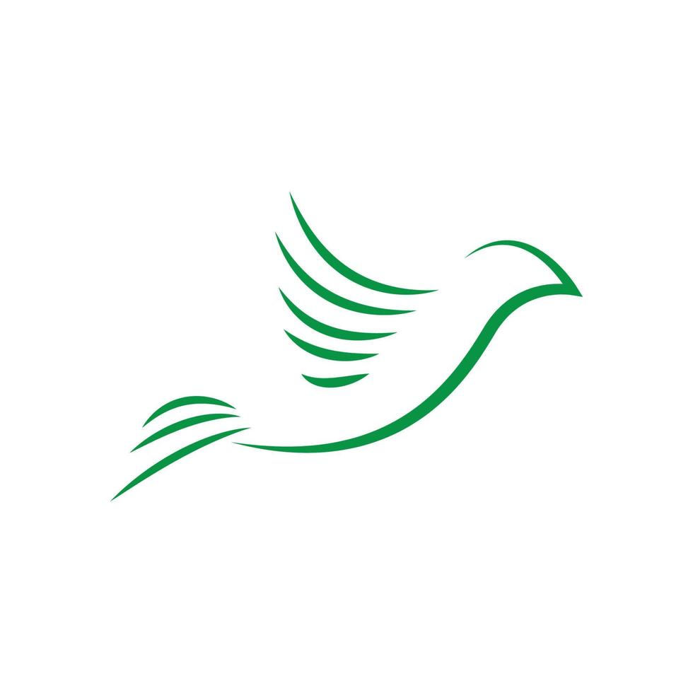 vogel vleugel duif logo vector