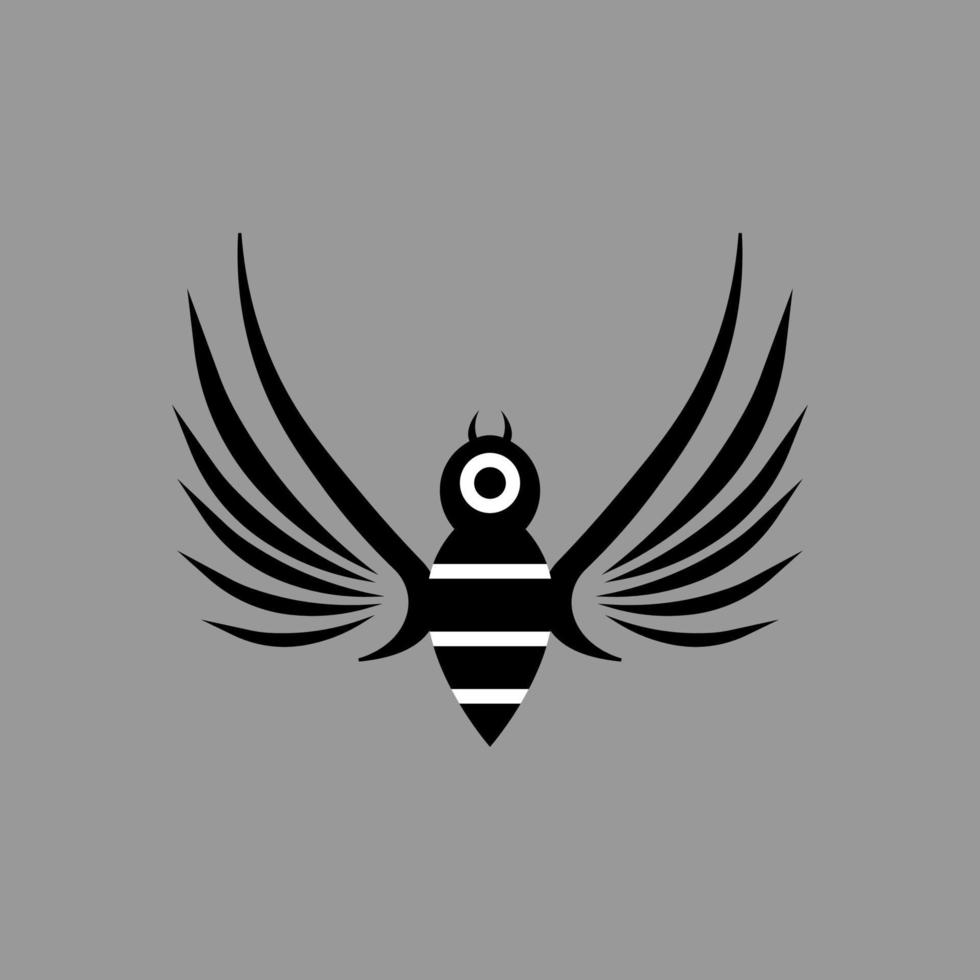 een oog vlinder met elegant Vleugels icoon logo vector