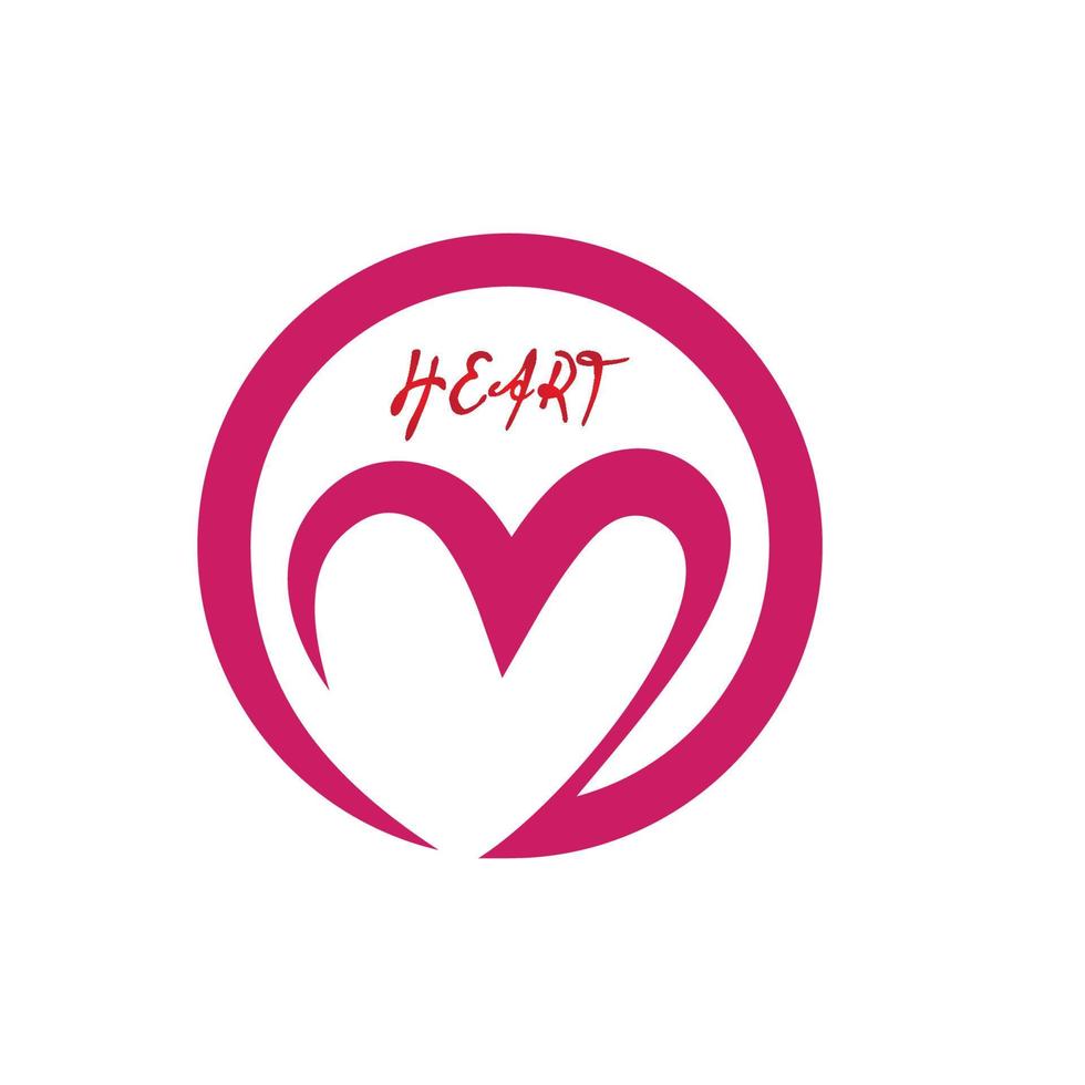 hart logo sjabloon vector