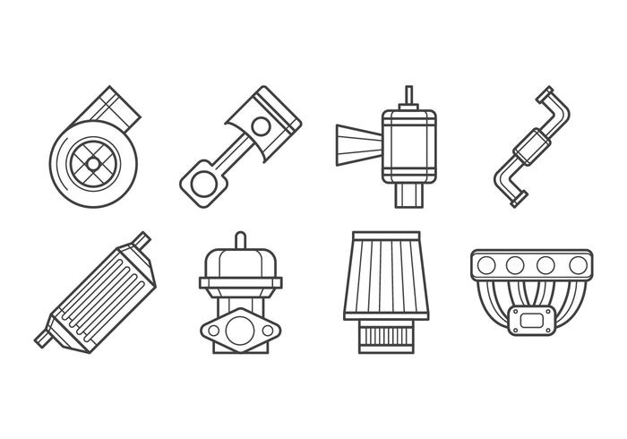 Gratis Turbo Kit Icon Vector