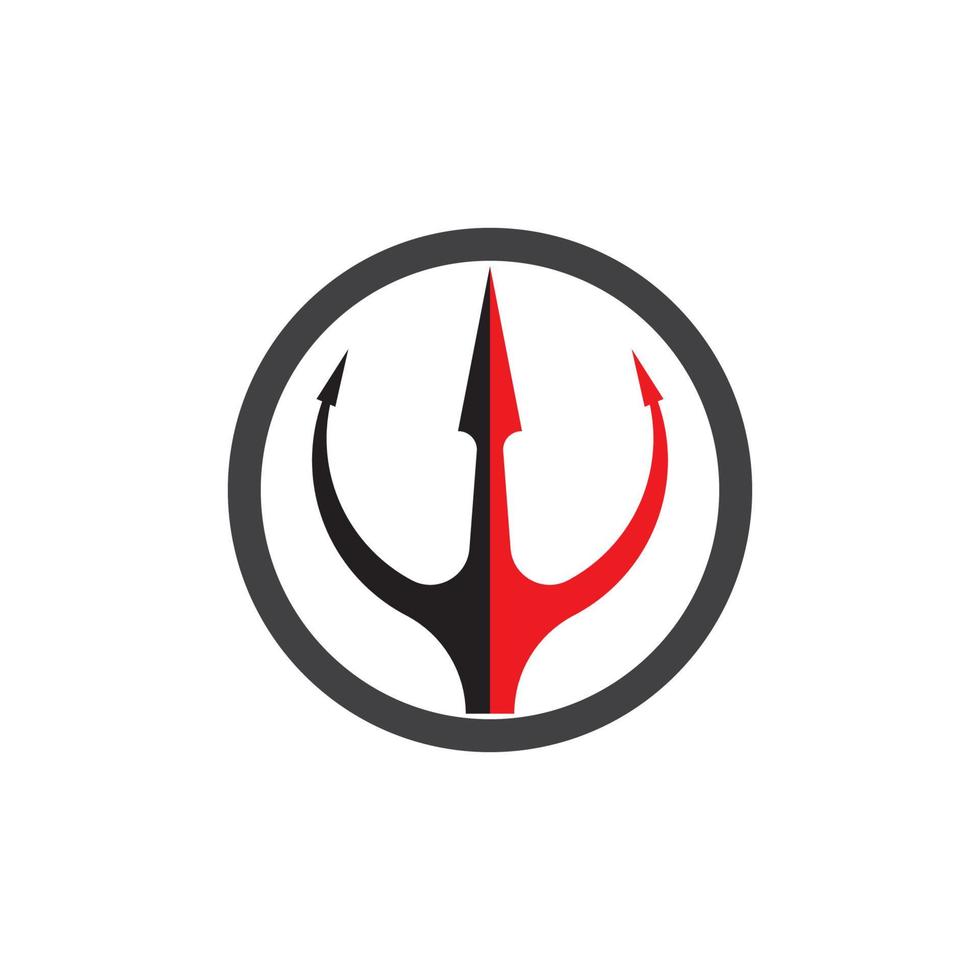 drietand logo sjabloon vector