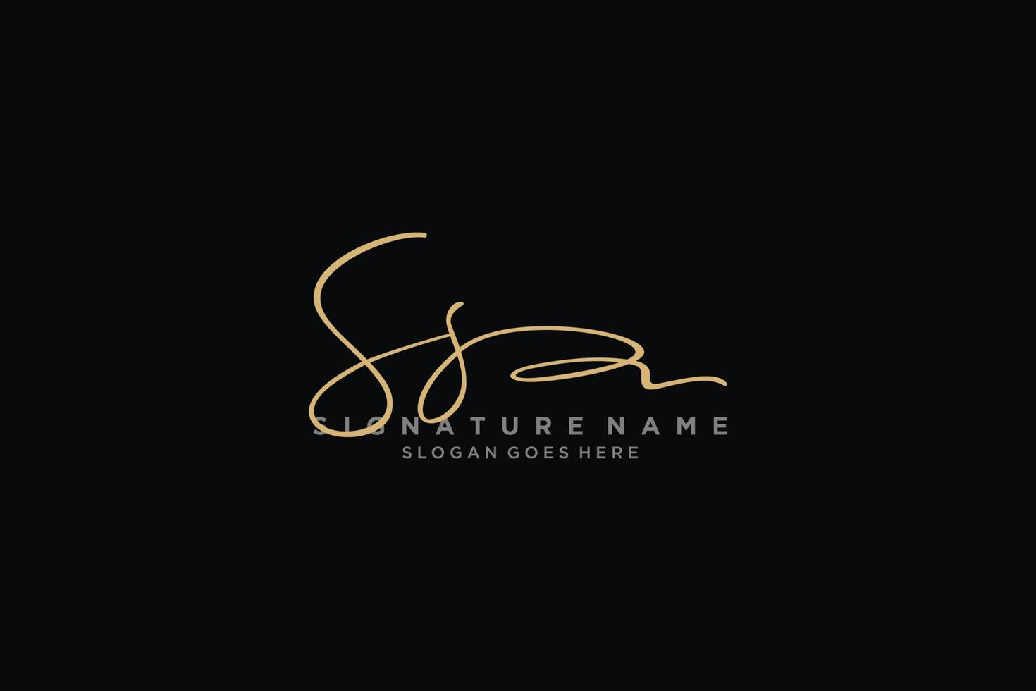 eerste ss brief handtekening logo sjabloon elegant ontwerp logo teken symbool sjabloon vector icoon