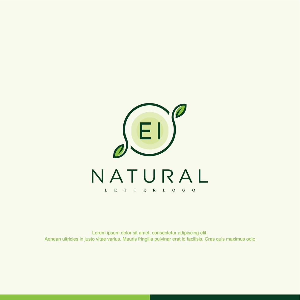 ei eerste natuurlijk logo vector