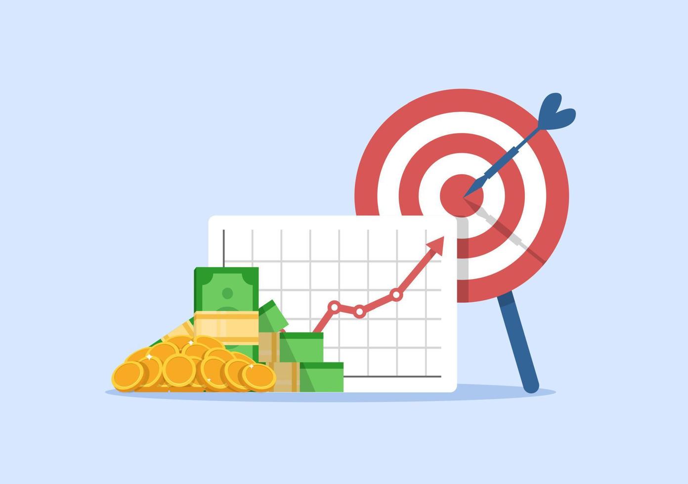 plannen, efficiënt gebruik van werktijd voor implementatie van de bedrijf plannen, terugbrengen Aan investering roi concept vector