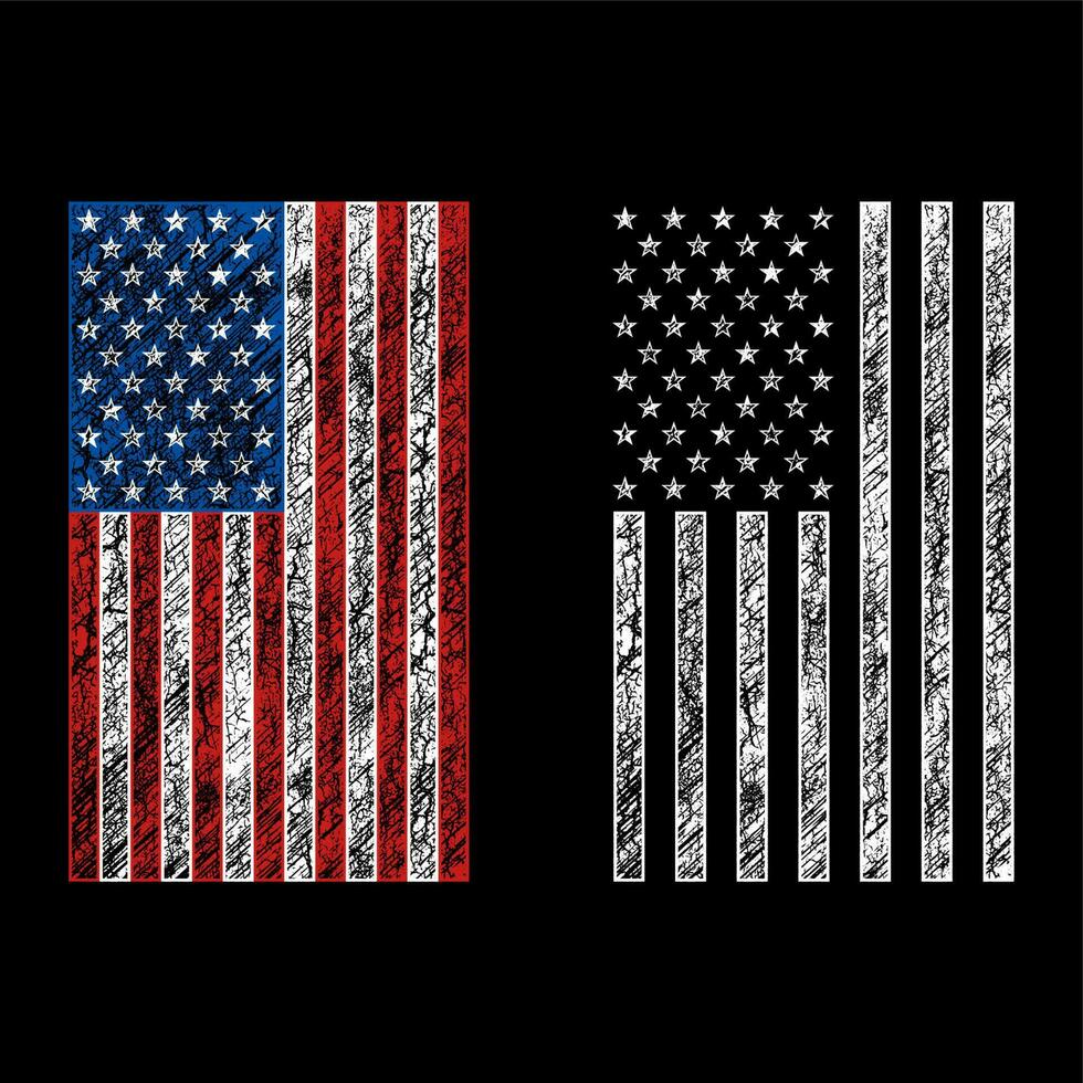 grunge Verenigde Staten van Amerika vlag reeks vector ontwerp