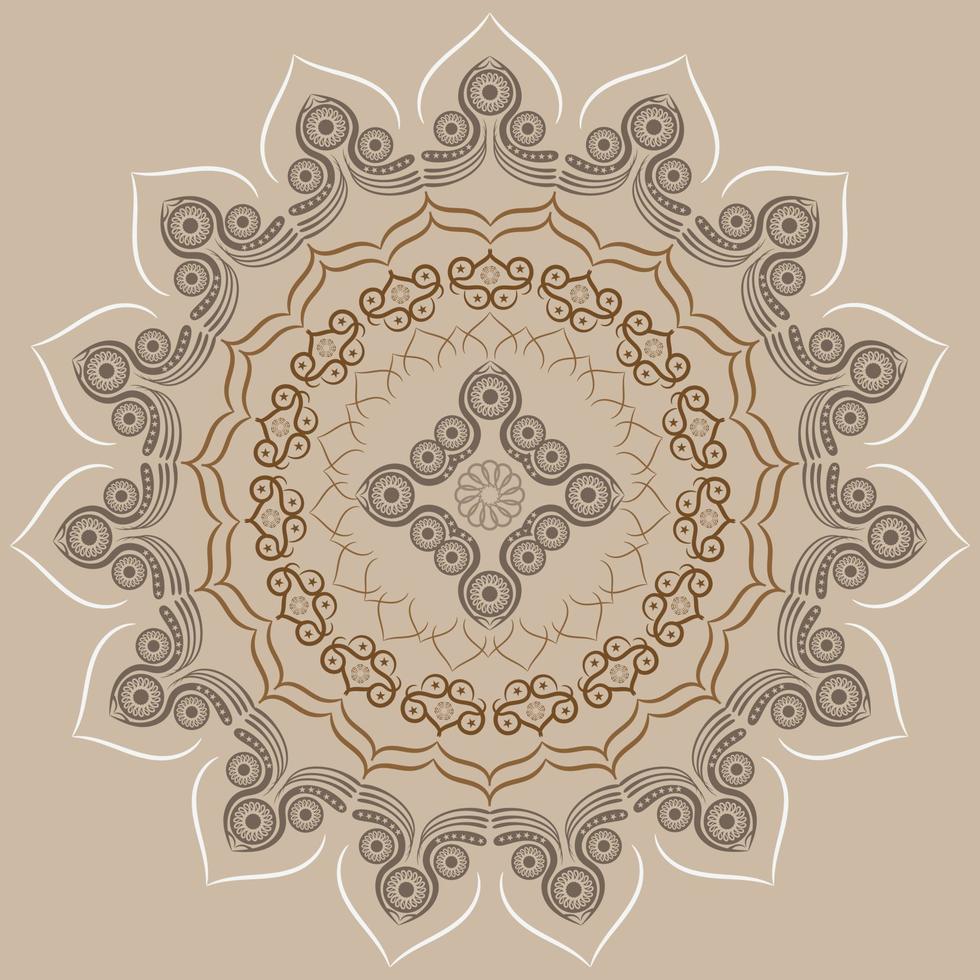 luxe mandala Islamitisch achtergrond met arabesk patroon, oranamentaal achtergrond bruiloft kaart Hoes ontwerp vector