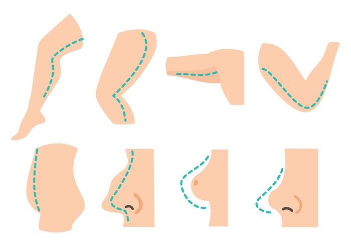 Gratis Plastic Chirurgie Pictogrammen Vector