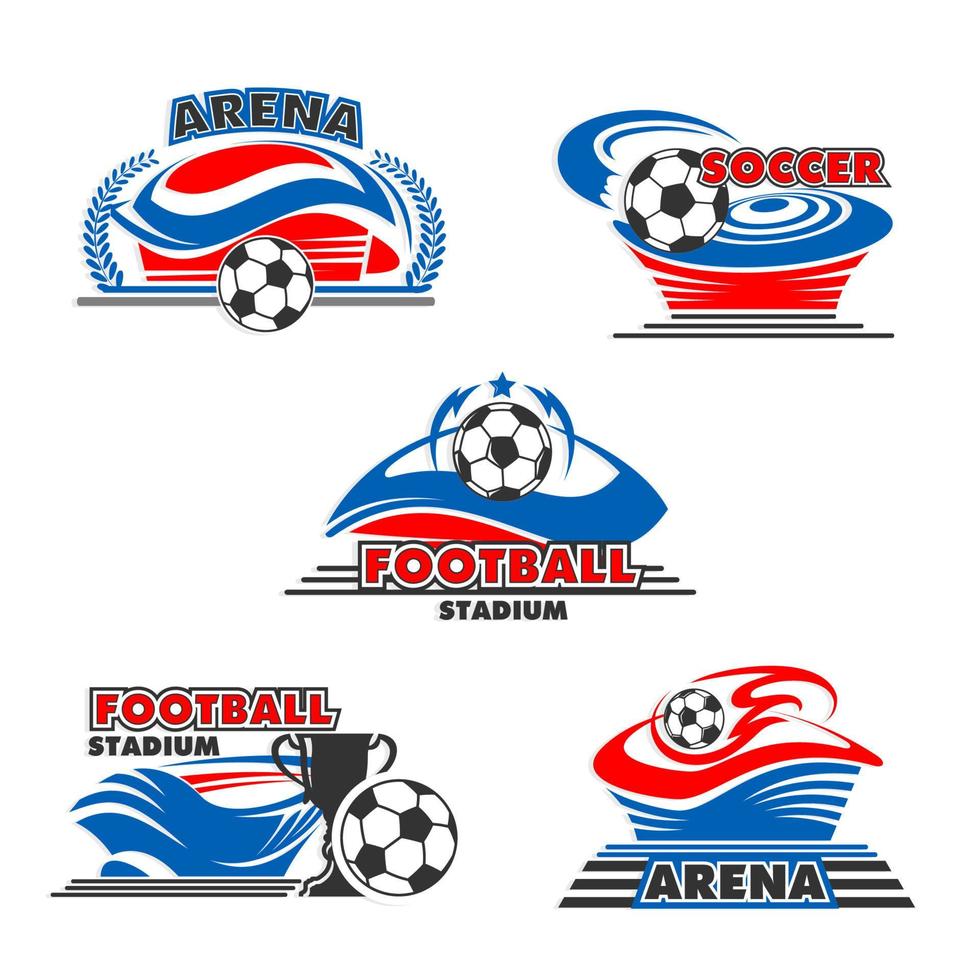 vector pictogrammen voetbal of Amerikaans voetbal arena stadion