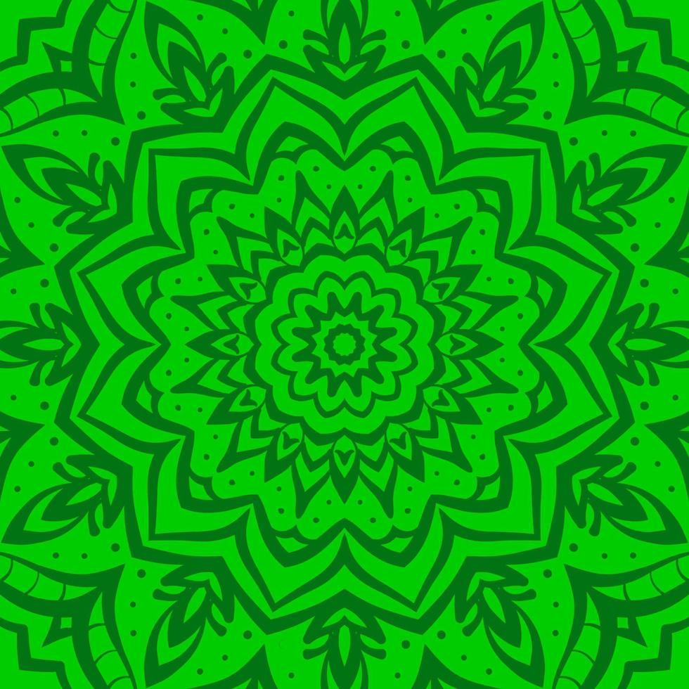 abstract groen mandala structuur achtergrond vector ontwerp element