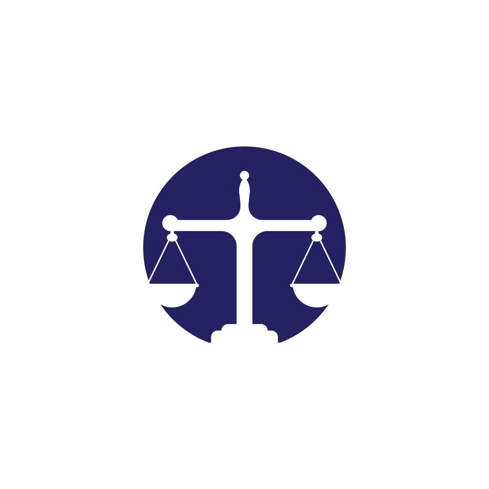 justitie wet logo sjabloon vector