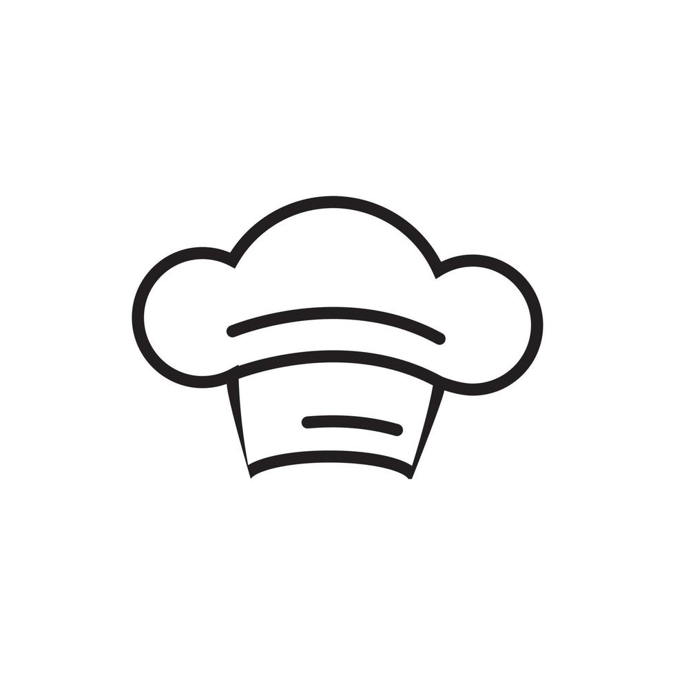 hoed chef-kok logo sjabloon vector