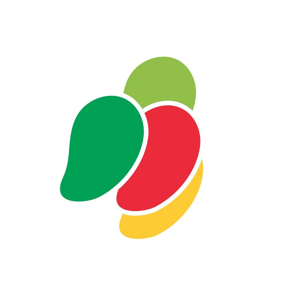 mango icoon vector illustratie ontwerp logo