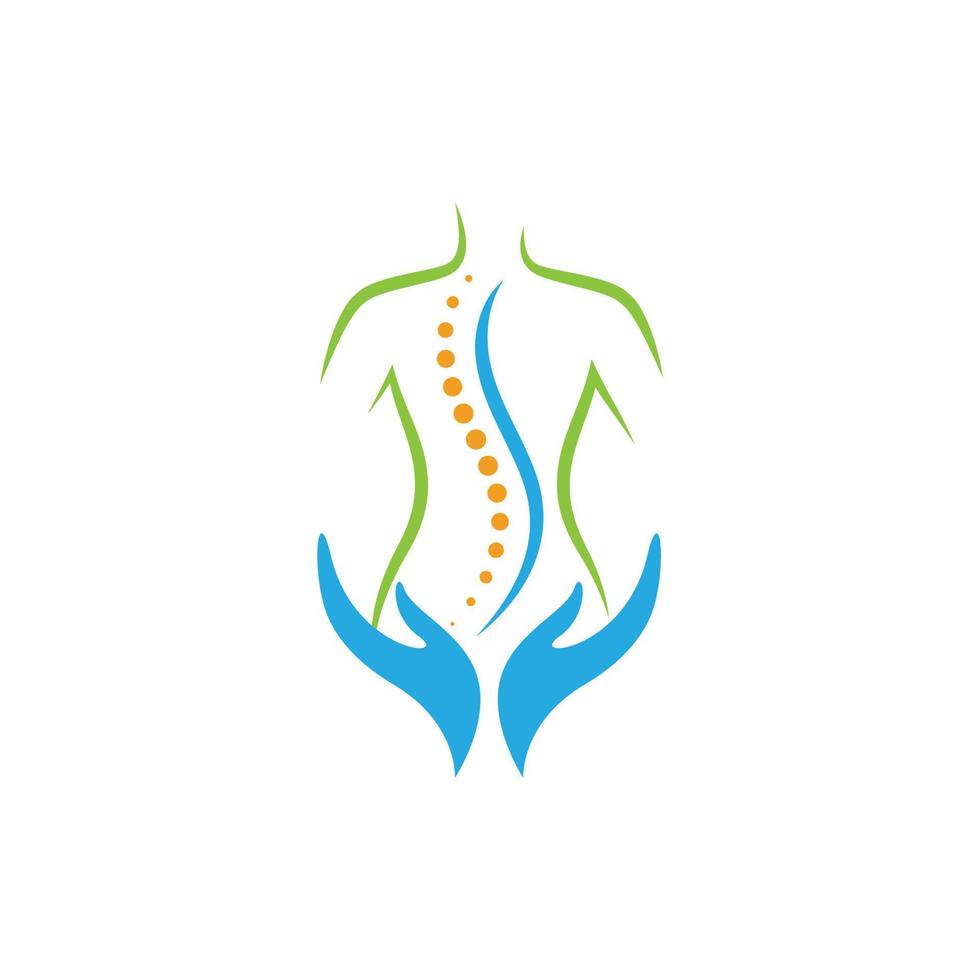 chiropractie symbool vector pictogram ontwerp illustratie