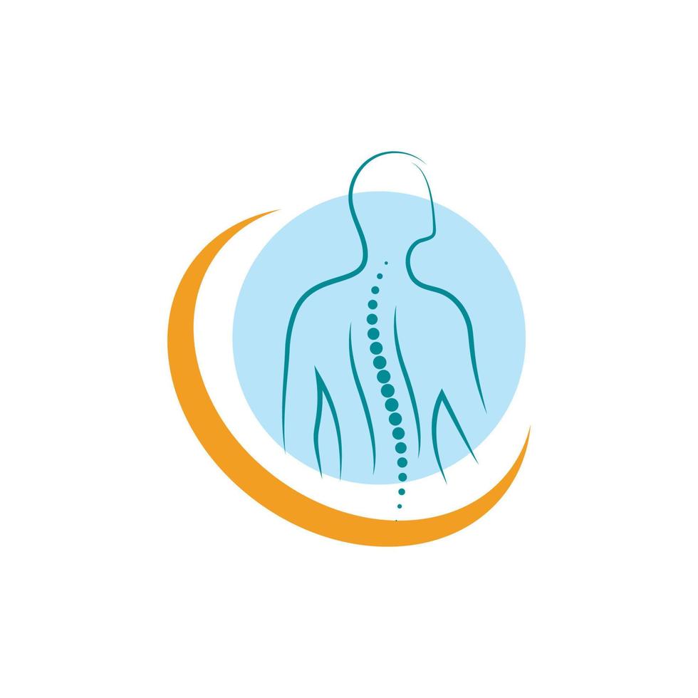 chiropractie symbool vector pictogram ontwerp illustratie