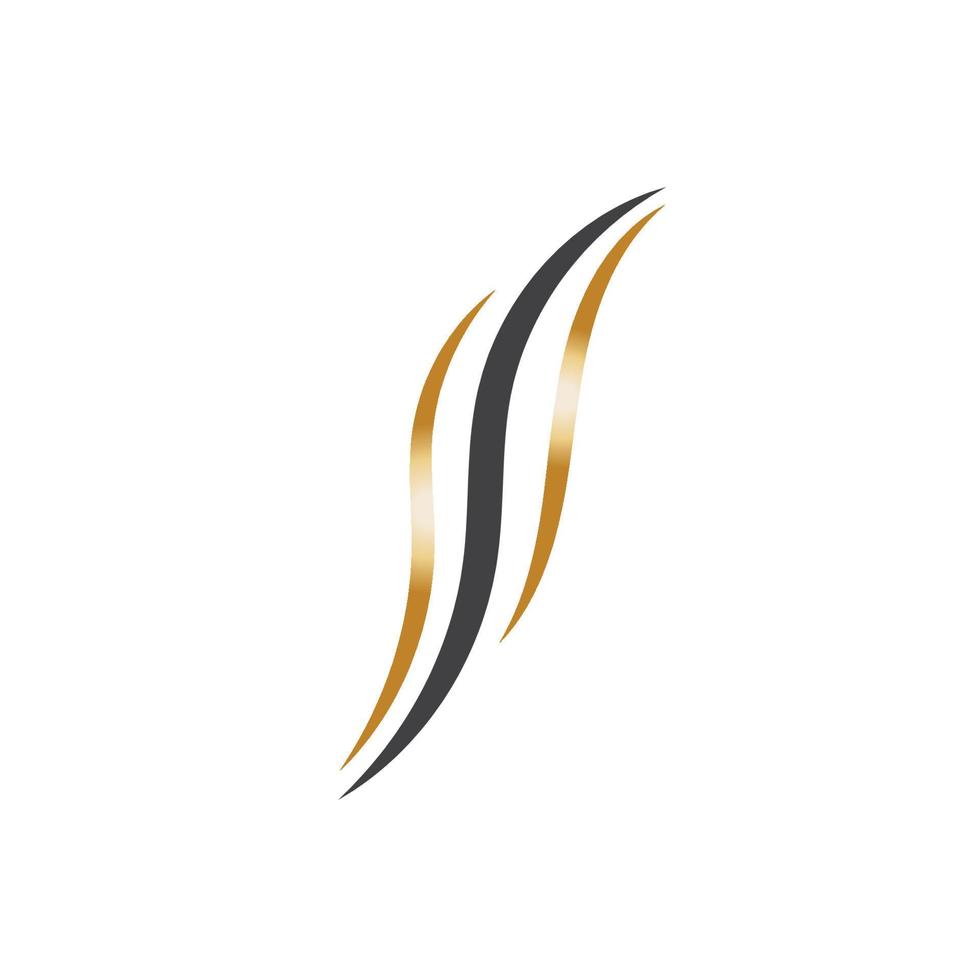 haar golf logo vector illustratie ontwerp