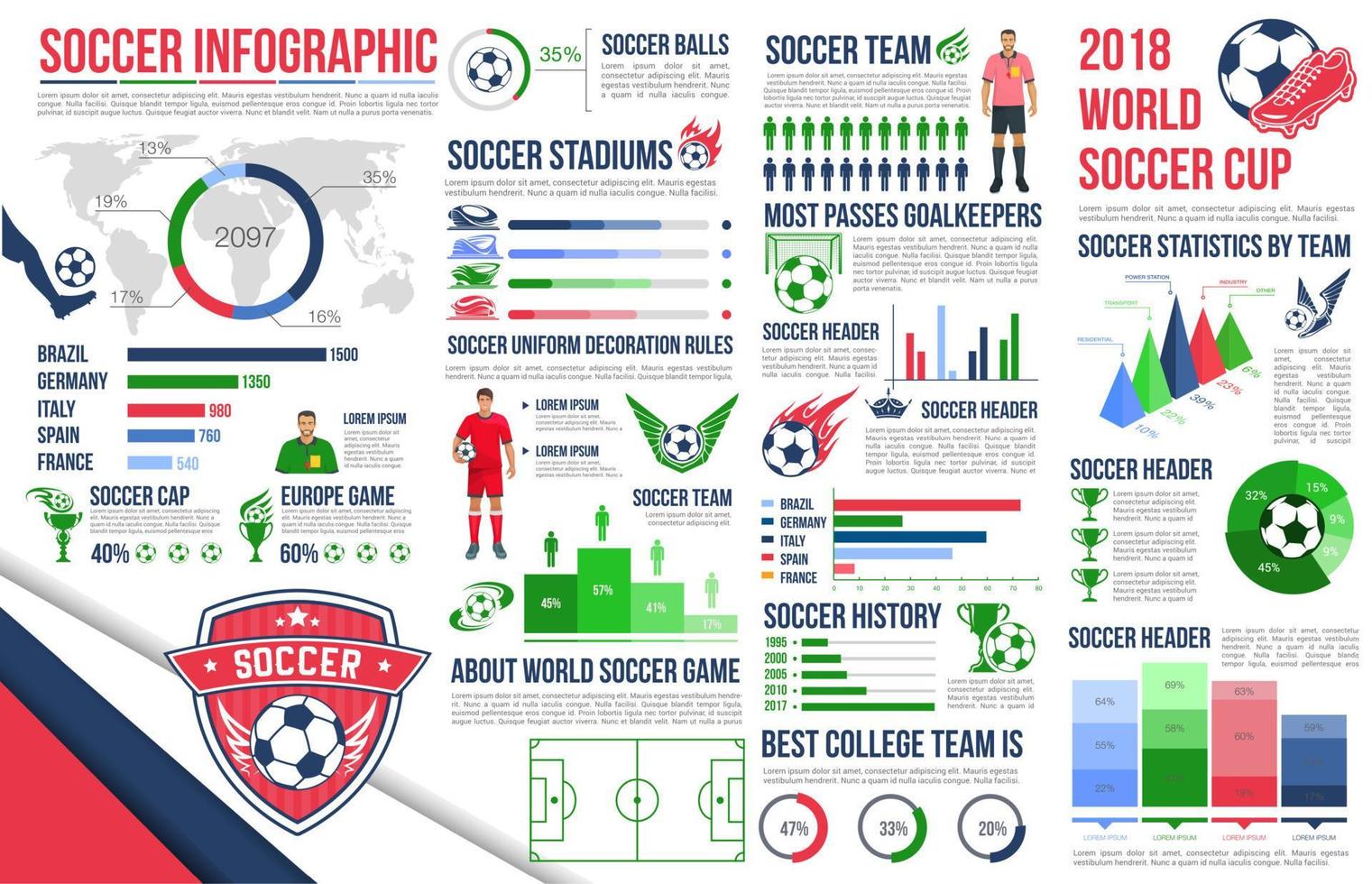 voetbal sport infographic van Amerikaans voetbal kampioenschap vector