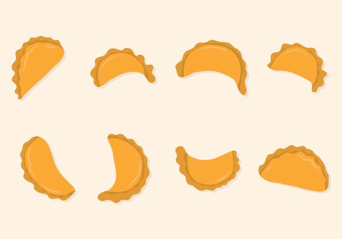 Gratis Platte Empanadas Vector