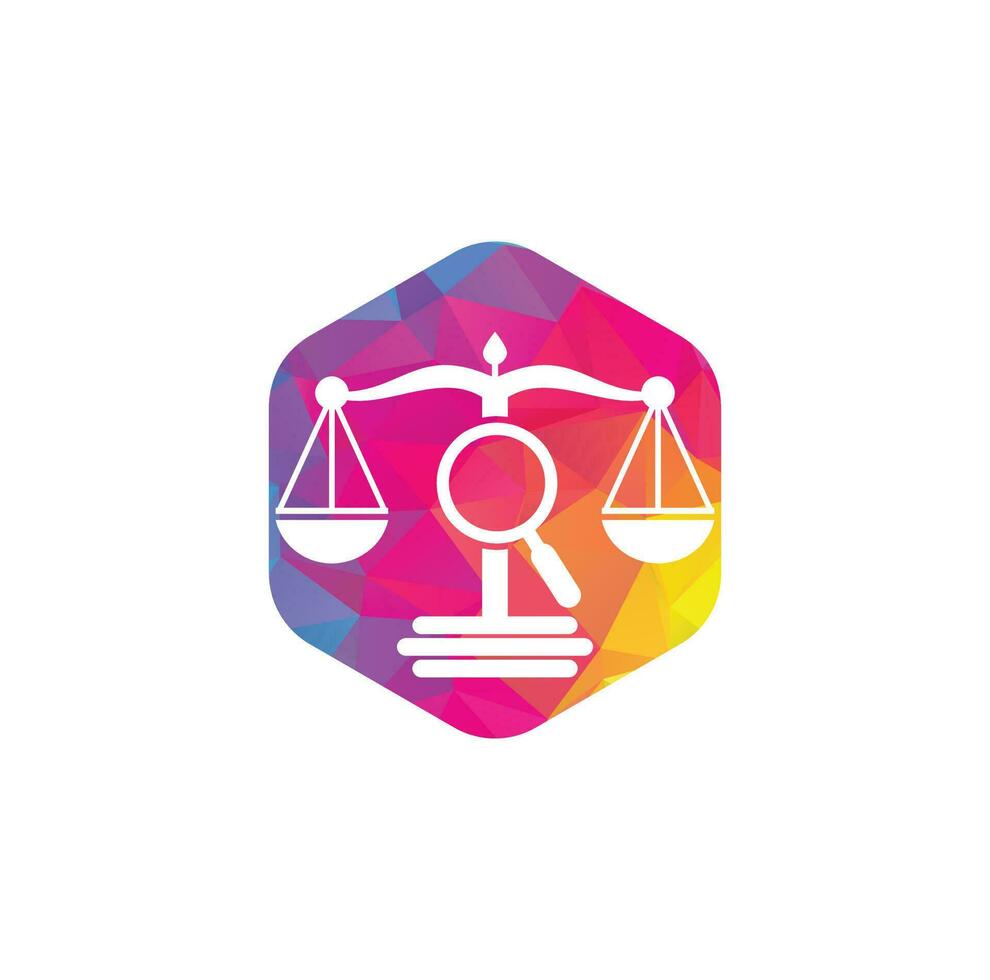 vind gerechtigheid logo vector sjabloon, creatief wet firma logo ontwerp concepten. loupe wet firma logo