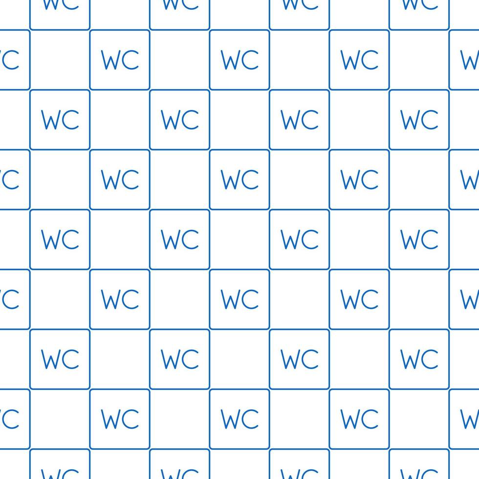wc vector concept naadloos patroon in schets stijl