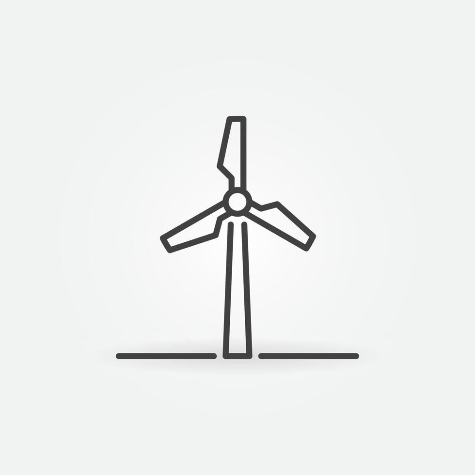 wind energie schets icoon - vector wind turbine teken