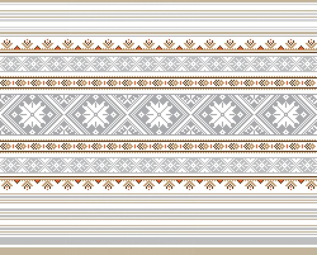 reeks van etnisch ornament patroon in verschillend kleuren. vector illustratie