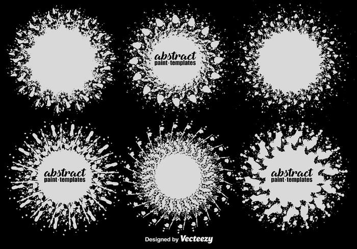 Vector witte spatten sjablonen