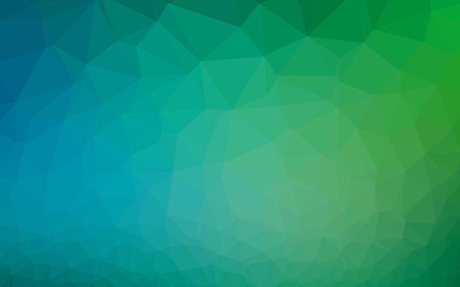 lichtblauwe, groene vector wazig driehoek sjabloon.