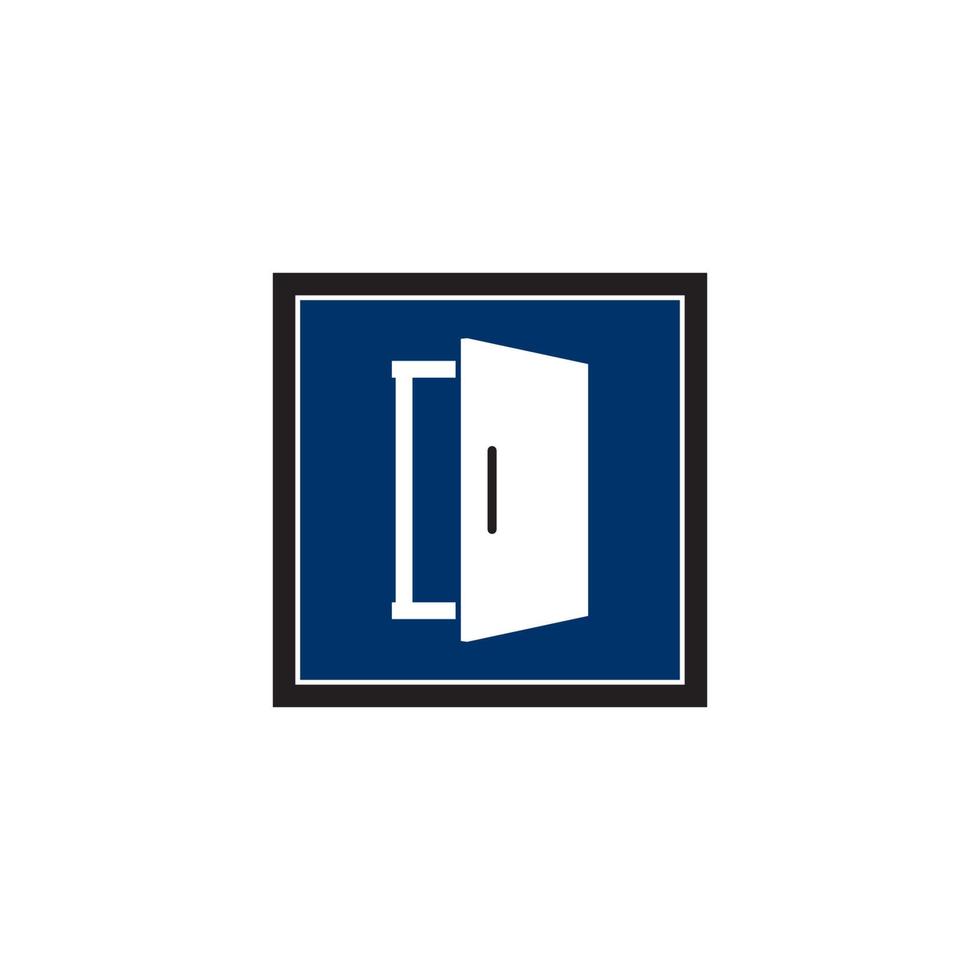 reeks van deur logo sjabloon vector icoon illustratie