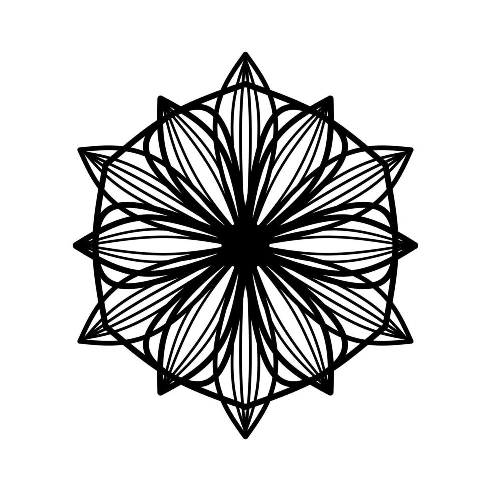 circulaire patroon in het formulier van mandala met bloem. ronde patroon mandala. ronde achtergronden voor de groet kaarten, uitnodiging, tatoeëren sjabloon, bedrijf stijl, kaarten of anders. vector illustratie