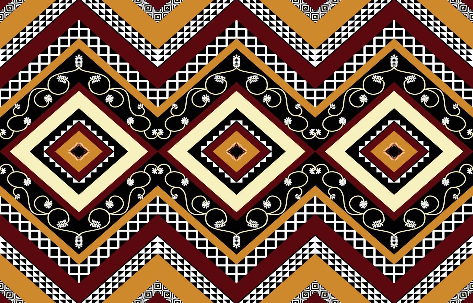 meetkundig etnisch oosters ikat zigzag naadloos patroon traditioneel. ontwerp voor achtergrond, tapijt, behang, kleding, inpakken, batik, kleding stof, linoleum, tegel. vector illustratie. borduurwerk stijl.