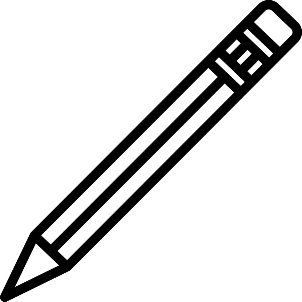 lijn icoon voor potlood vector