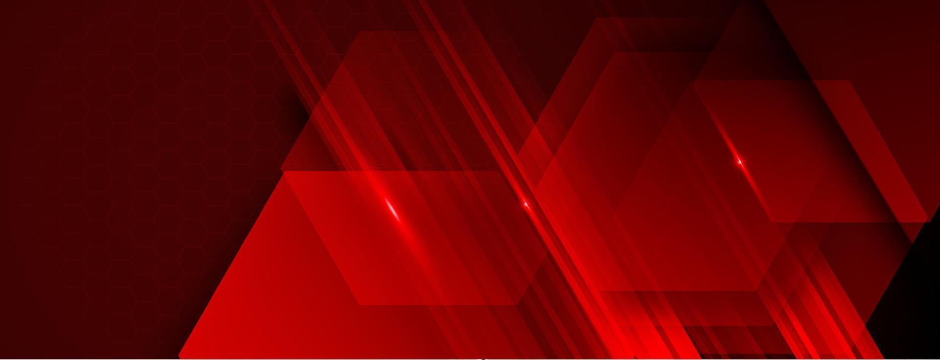 futuristische zeshoekig rood beweging abstract presentatie sjabloon geïsoleerd vector
