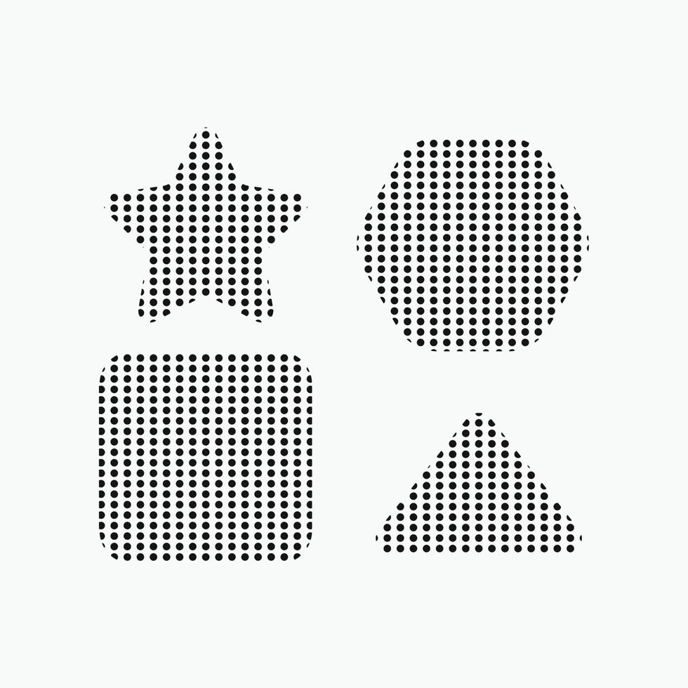 halftone dots structuur vorm pak vector