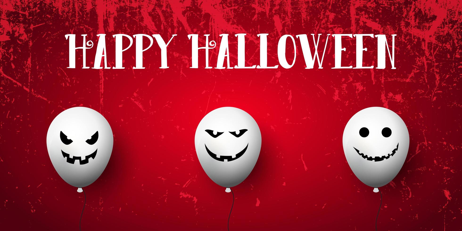 grunge halloween banner vector