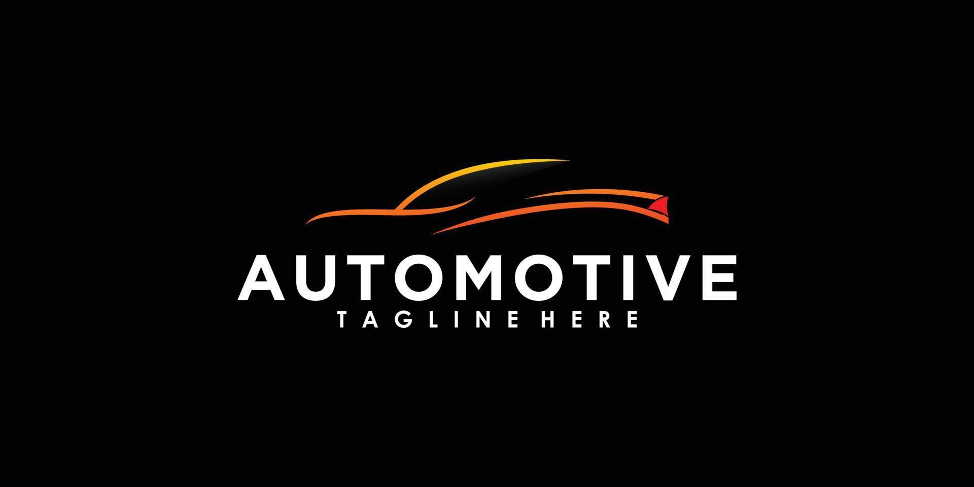 automotive en onderhoud auto logo ontwerp vector met creatief concept