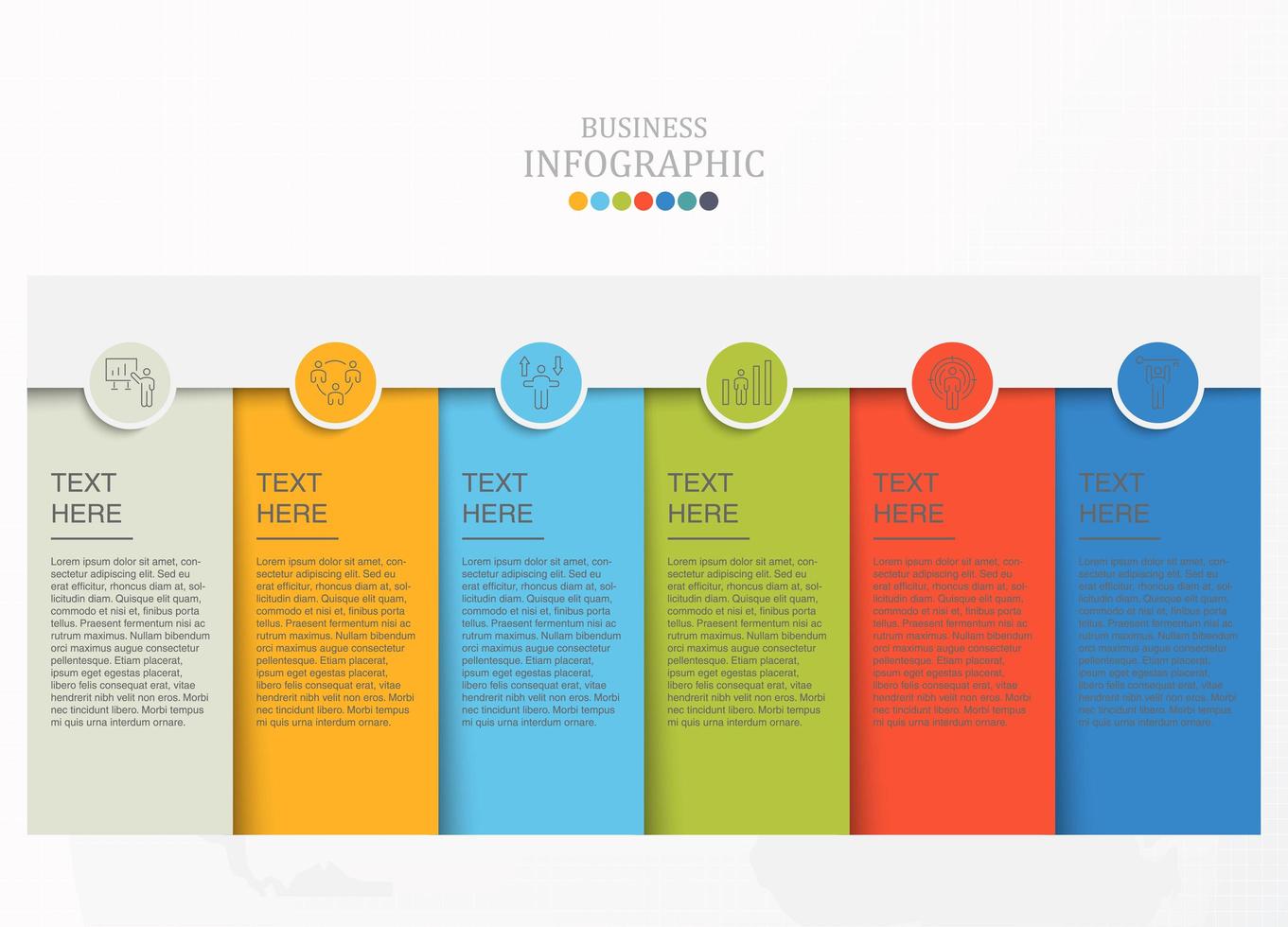 standaard infographics en werkpictogrammen vector