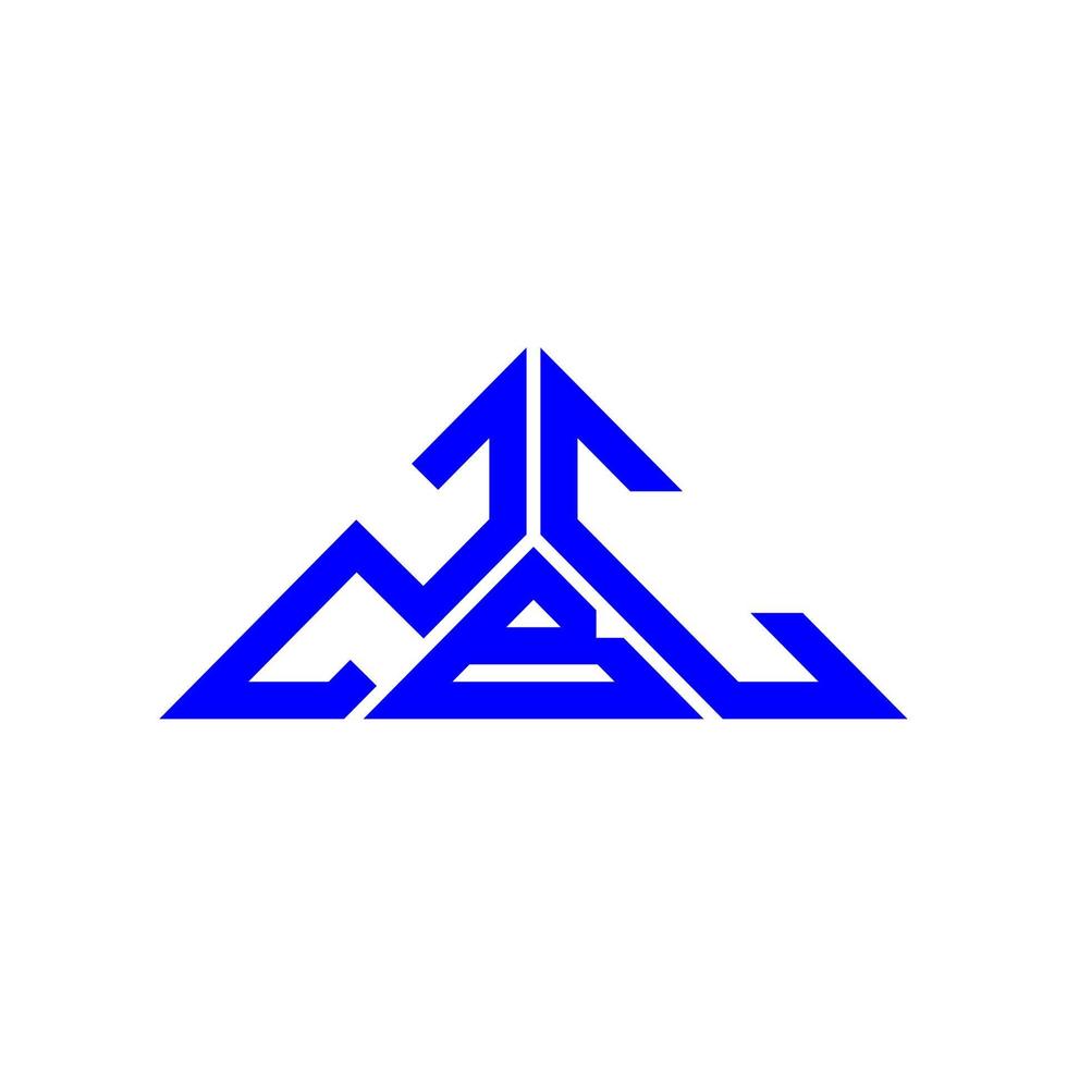 zbc brief logo creatief ontwerp met vector grafisch, zbc gemakkelijk en modern logo in driehoek vorm geven aan.