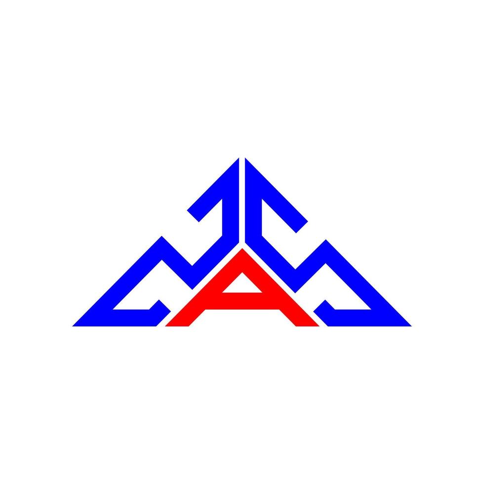 zas brief logo creatief ontwerp met vector grafisch, zas gemakkelijk en modern logo in driehoek vorm geven aan.