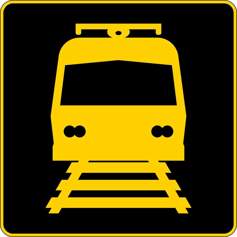 spoorweg kruispunt symbool teken vector