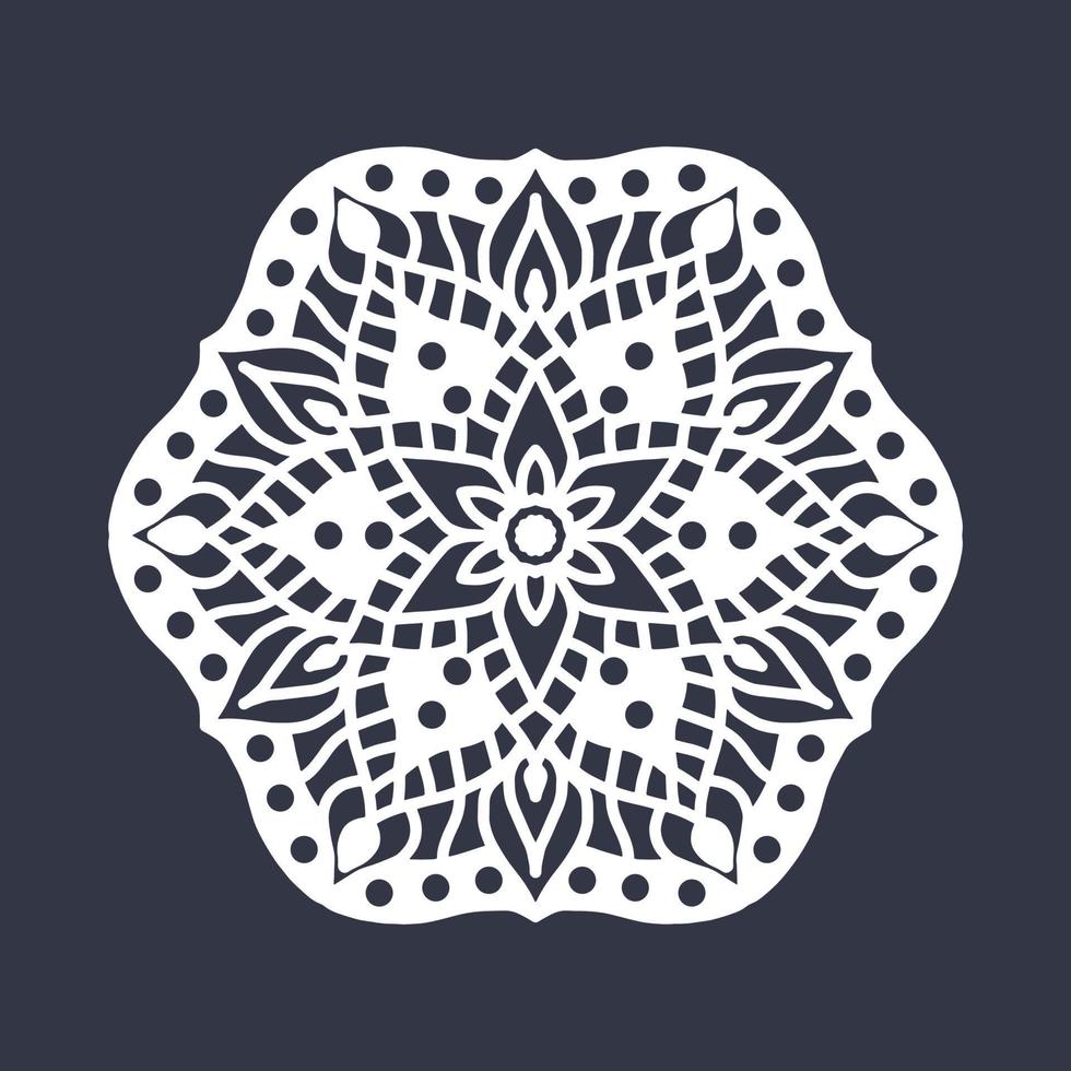 laser besnoeiing mandala patroon. vector