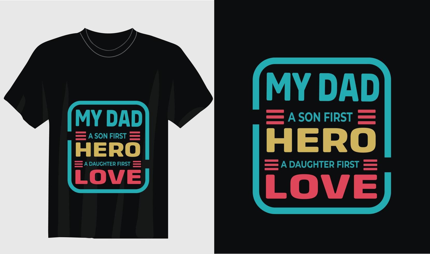 gelukkig vader dag typografie t-shirt ontwerp vector