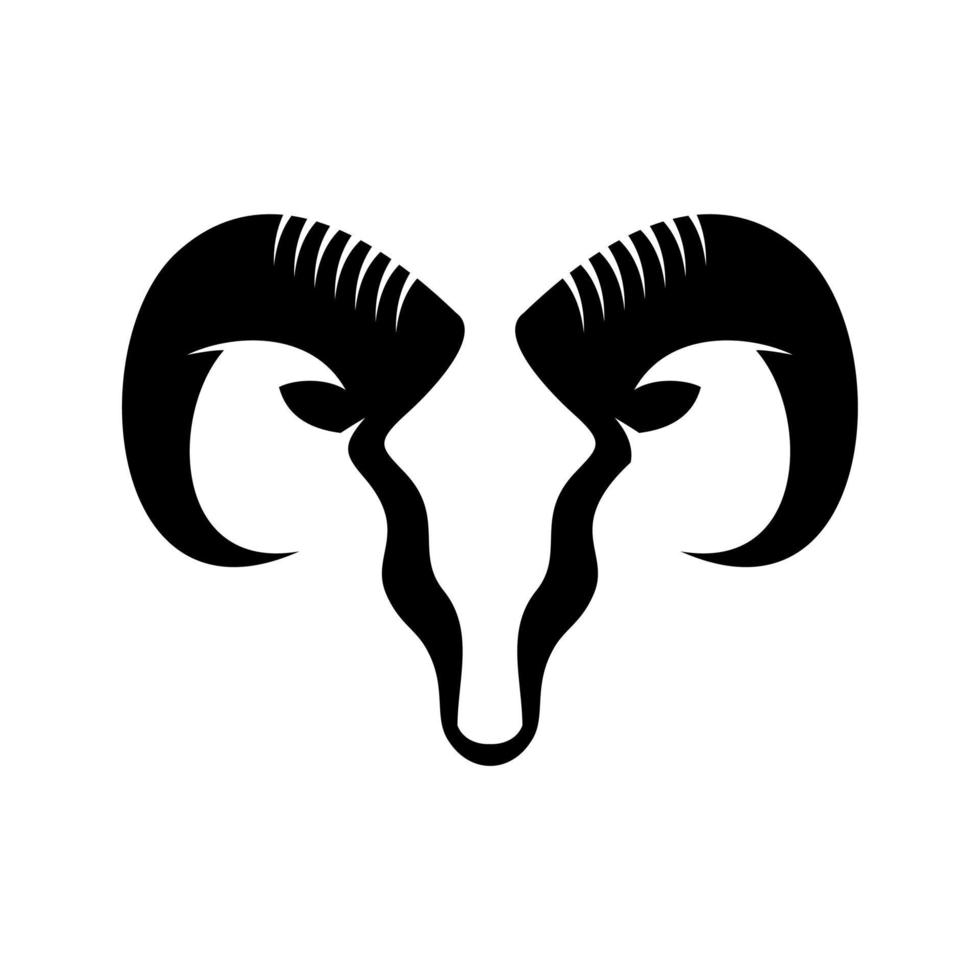 ram hoofd logo vector