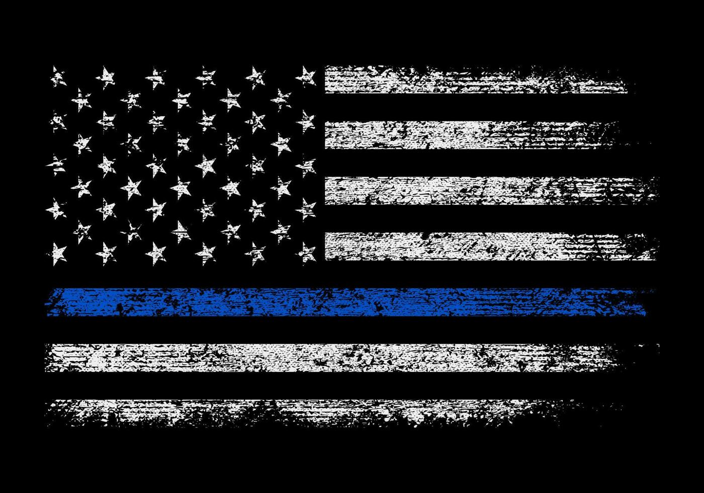 grunge Verenigde Staten van Amerika, politie, brandweerman vlag vector ontwerp.