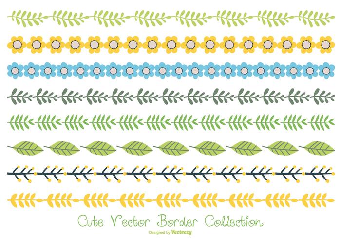 Leuke Pastelkleur Border Collection vector