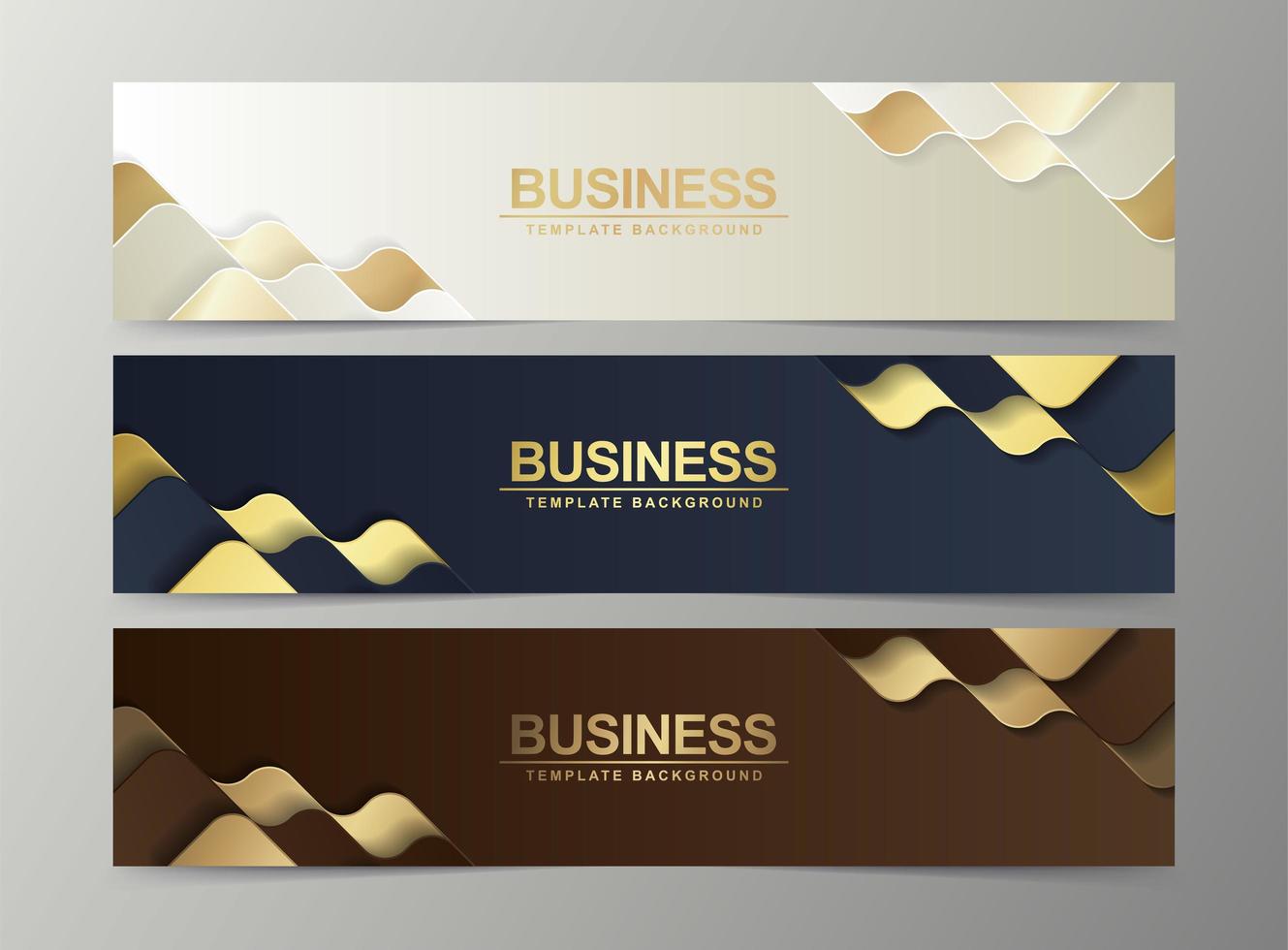 luxe abstracte banner ontwerp websjabloon set vector