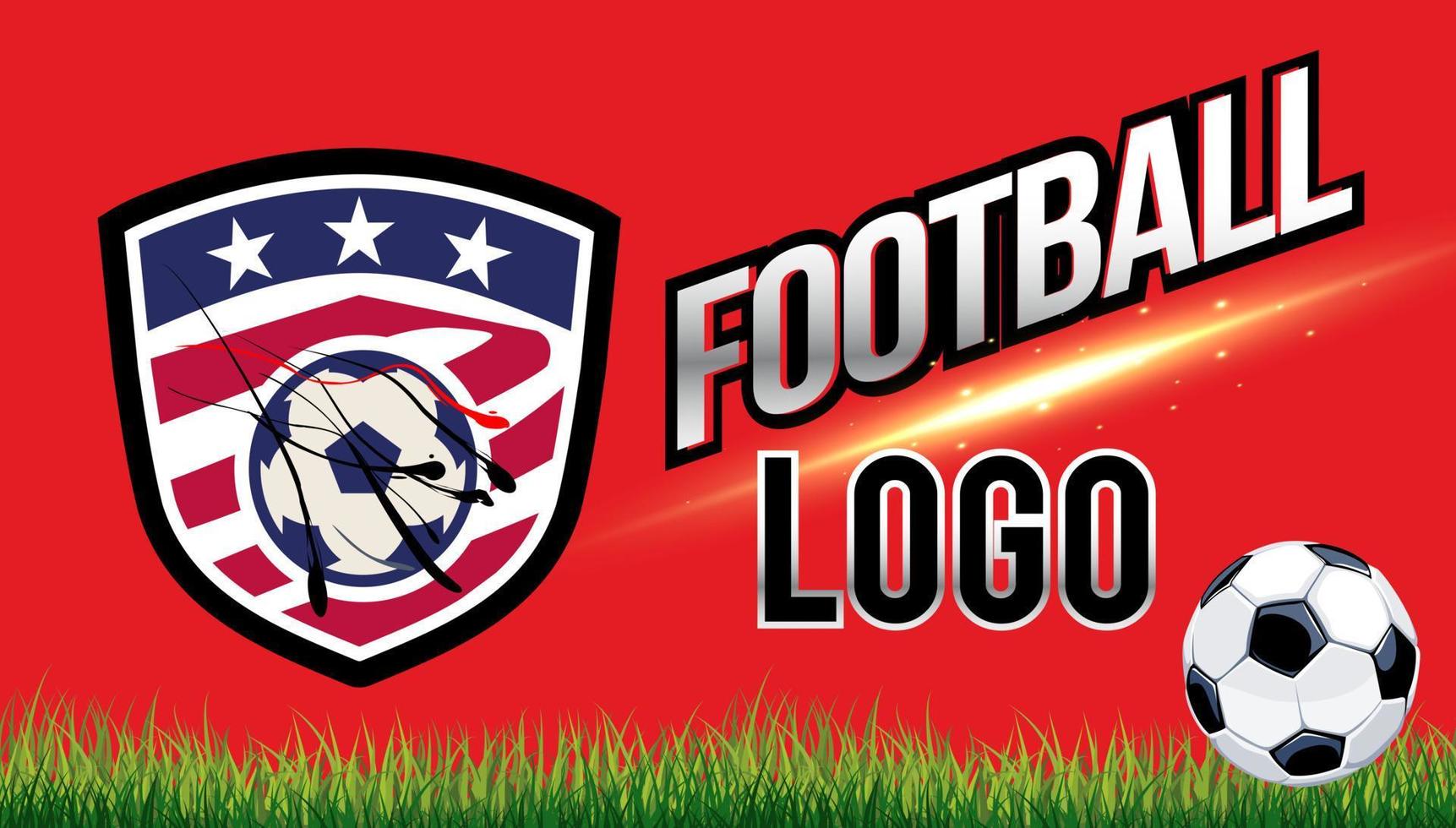 Amerikaans voetbal sport- logo sjabloon. logo illustratie voor Amerikaans voetbal team vector