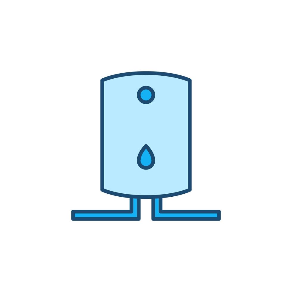 boiler vector concept blauw modern icoon of teken