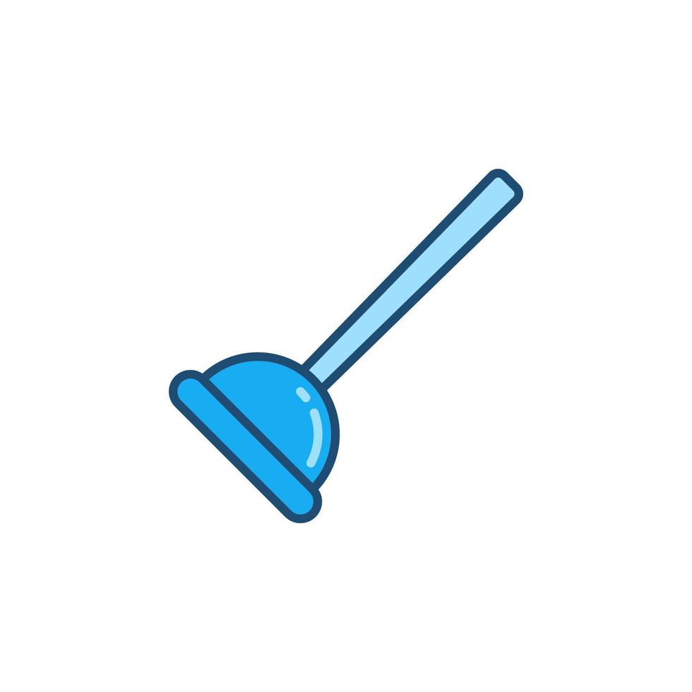 plunjer vector concept blauw modern icoon of teken